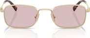Miu Miu 49mm Rectangular Sunglasses