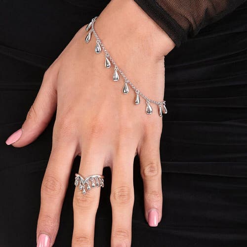 Lucy Quartermaine Wishbone Tear Drop Ring