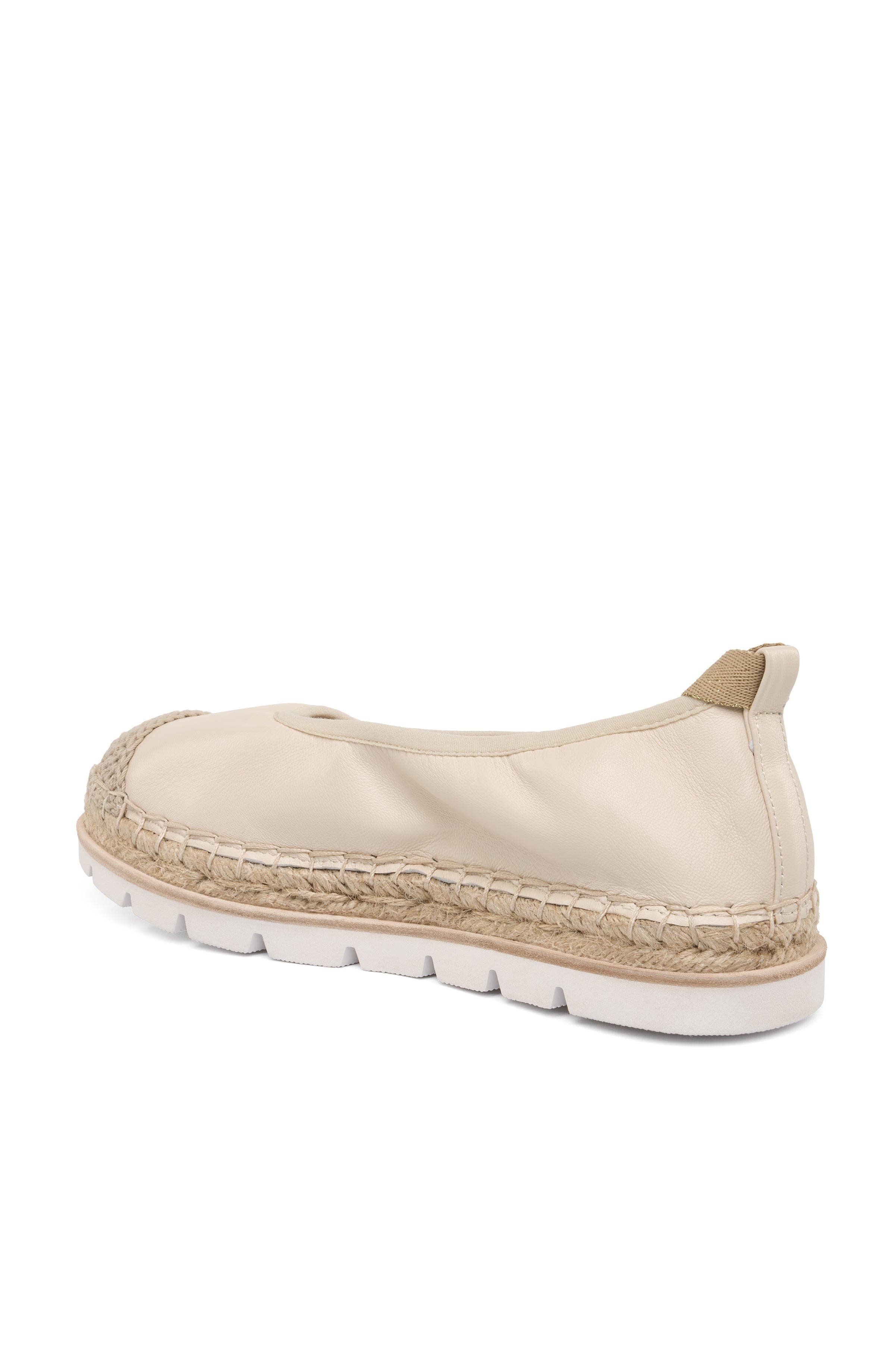 Bridget Leather Espadrille, Alternate, color, Bone