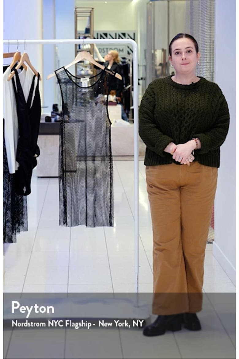 Angela Sheer Mesh Cover-Up Dress video