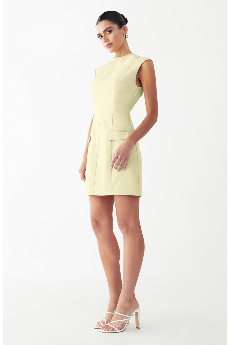 Isle Mini Dress, Alternate, color, Whipped Butter
