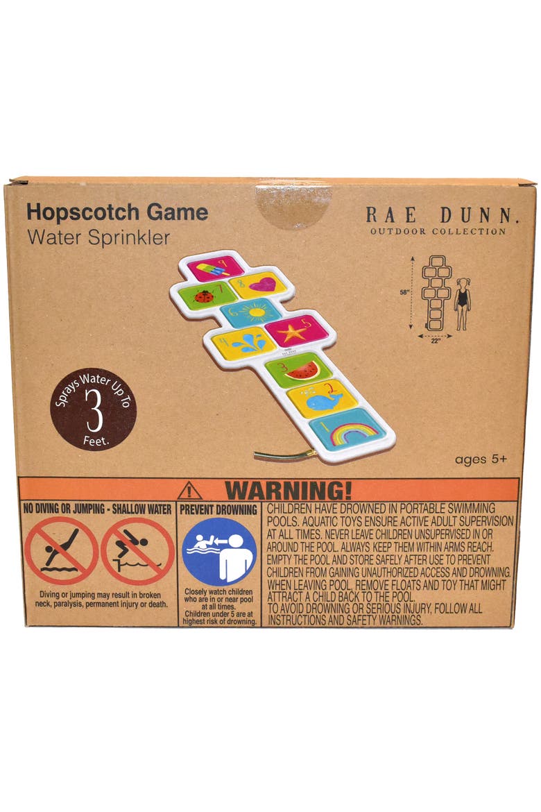 Hopscotch Game Water Sprinkler 58X22 Inch, Coconut Float, Age 5+, Alternate, color, Multicolored