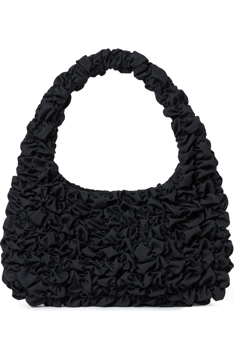 Loeffler Randall Smocked Mini Shoulder Bag, Main, color, Black