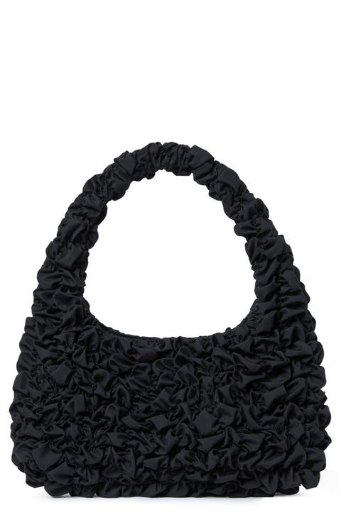 Smocked Mini Shoulder Bag