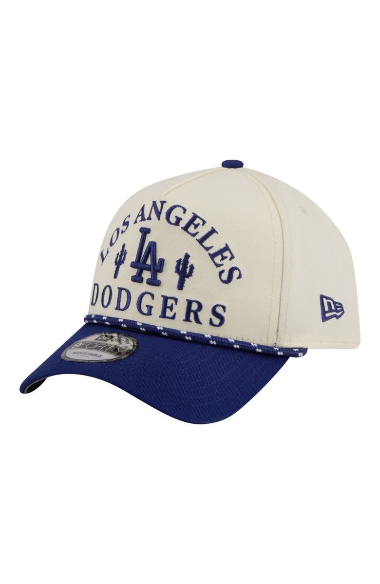 New Era Men's New Era  Cream Los Angeles Dodgers 2026 Spring Training Fan Pack Rope A-Frame 9FORTY Adjustable Hat, Alternate, color, Cream