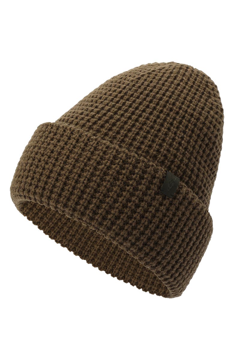 AllSaints Waffle Knit Beanie, Alternate, color, Gull Brown