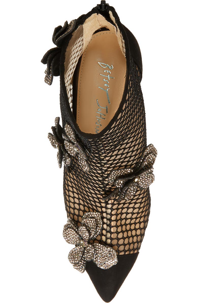 Betsey Johnson Ursa Pointed Toe Bootie, Alternate, color,