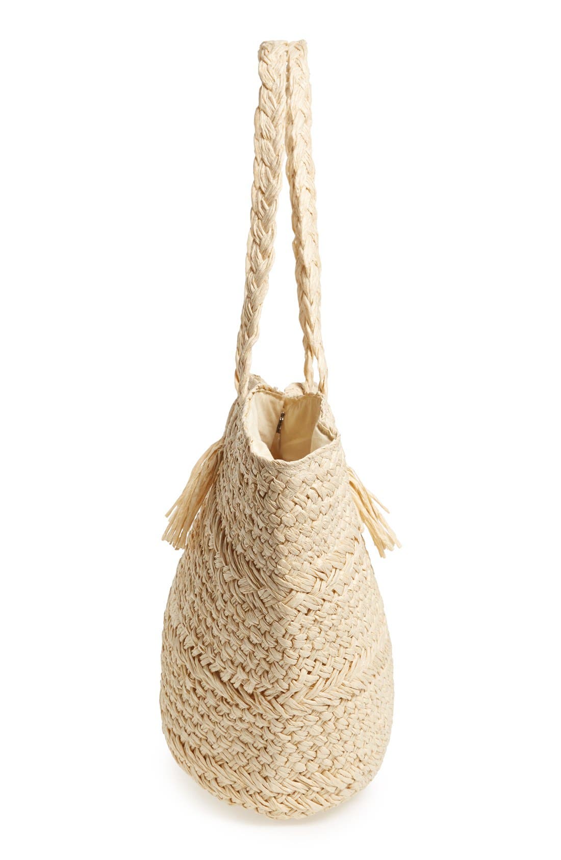 Woven Straw Tote, Alternate, color, NATURAL