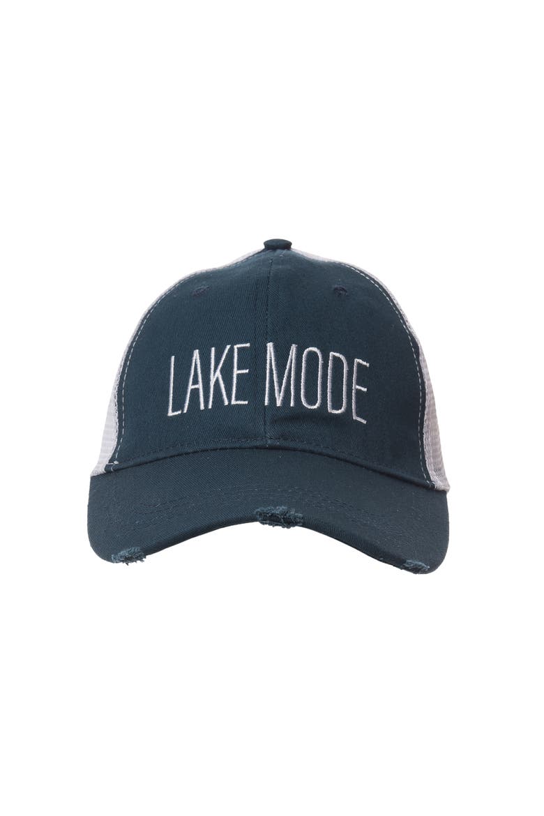 Lake Mode Baseball Hat Cotton Black, Main, color, Black