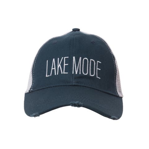 Lake Mode Baseball Hat Cotton Black