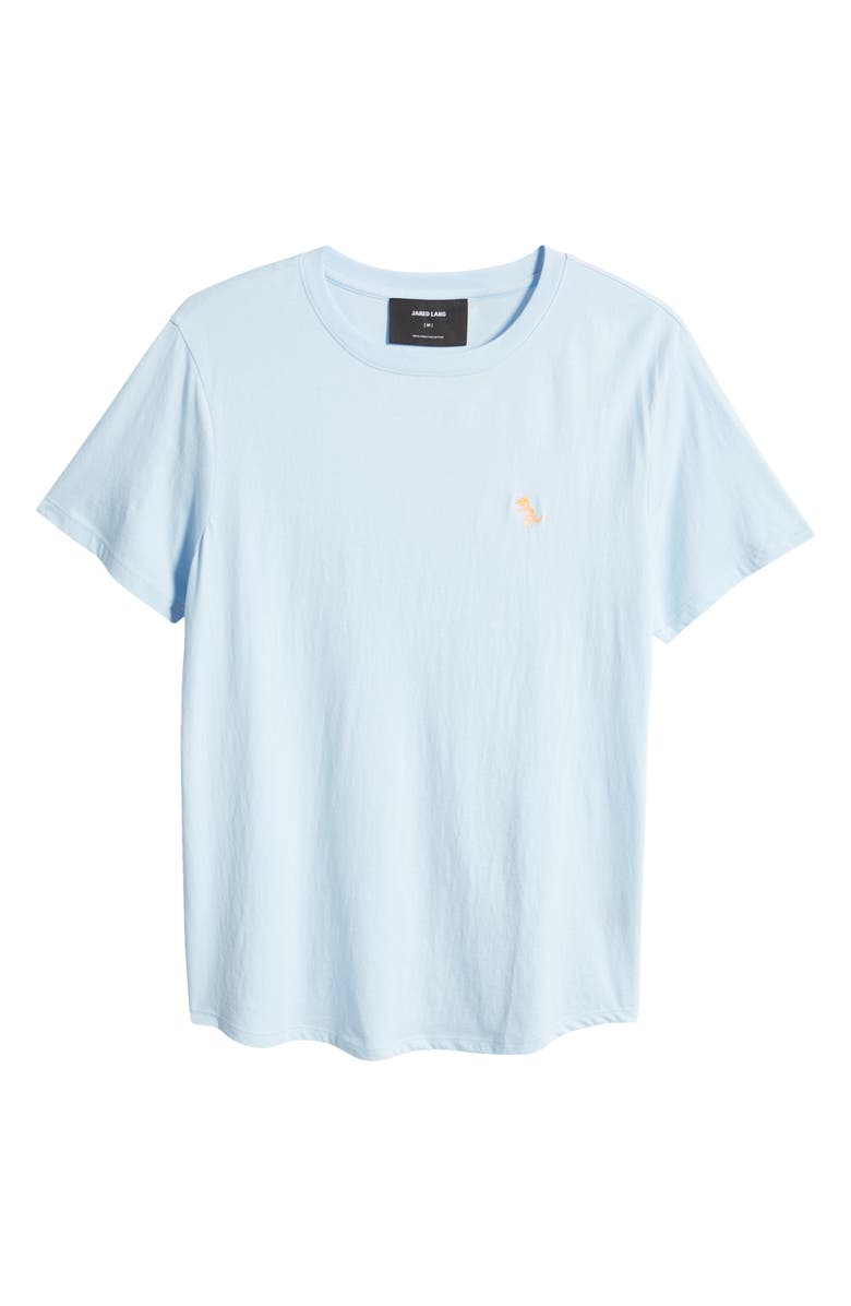 Jared Lang T-Rex Embroidered Cotton T-Shirt, Alternate, color, 