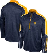 COLOSSEUM Men's Colosseum Navy West Virginia Mountaineers Marled Half-Zip Jacket