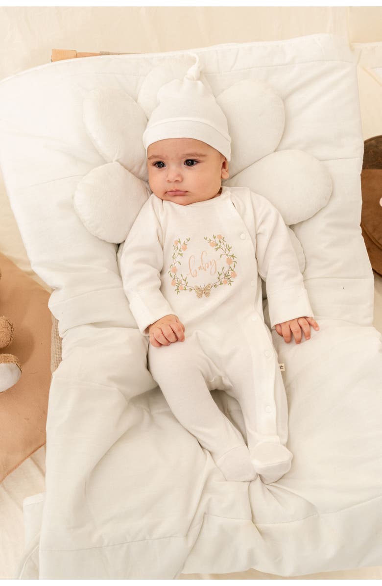 moi noi Flower Garland Outfit Set, Alternate, color, Ivory