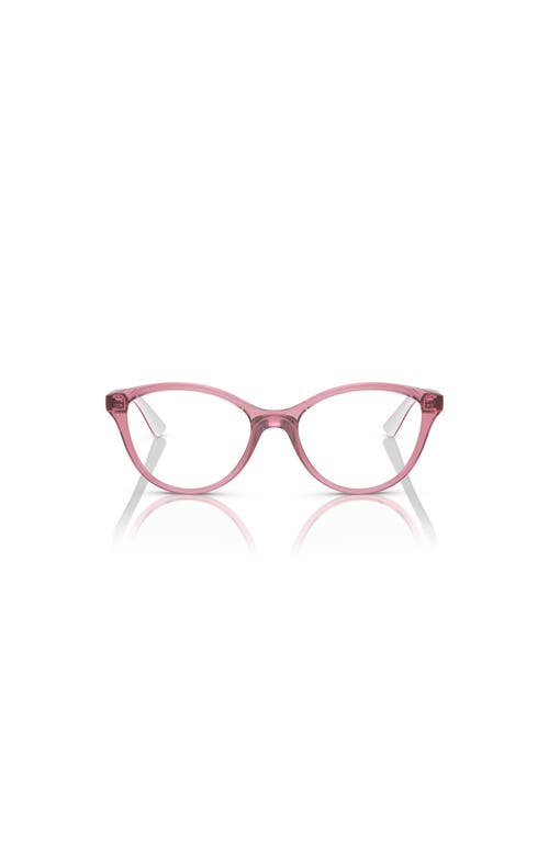 Vogue Eyewear 48mm Rectangle Optical Glasses In Pink