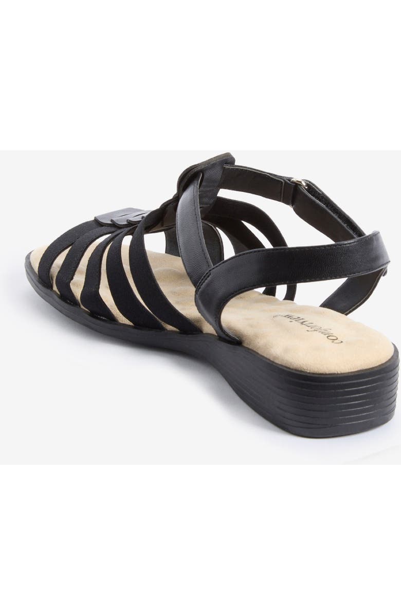 Comfortview The Dorian Fisherman Sandal, Alternate, color, Black