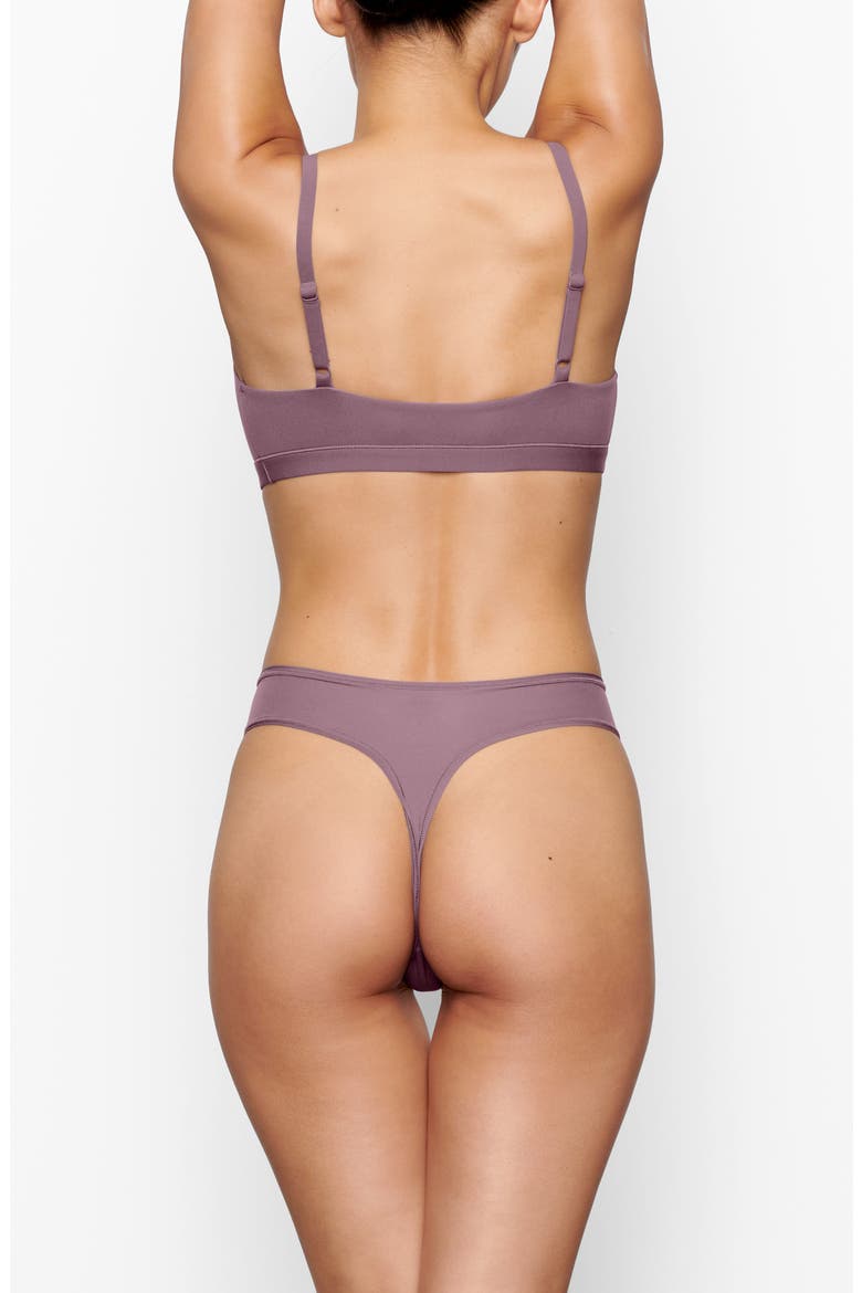 Fits Everybody Thong, Alternate, color, PLUM