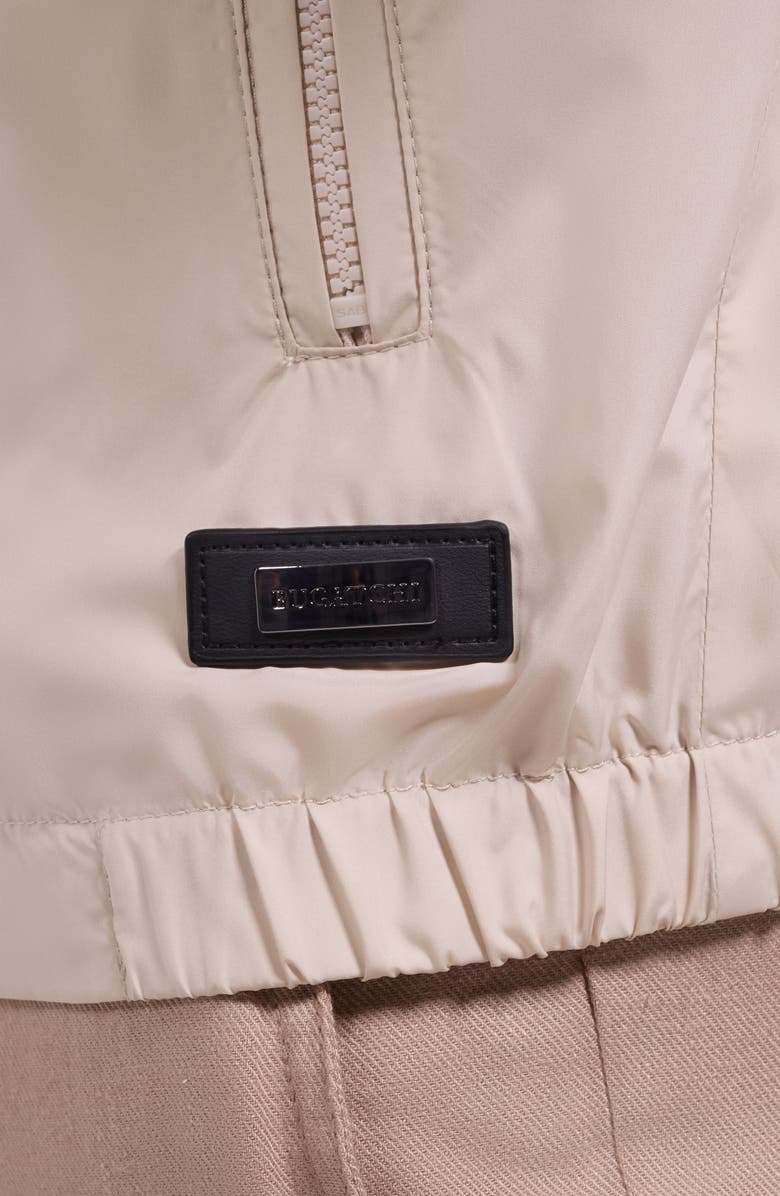Bugatchi Water Repellent Packable Jacket with Removable Hood, Alternate, color, Almond