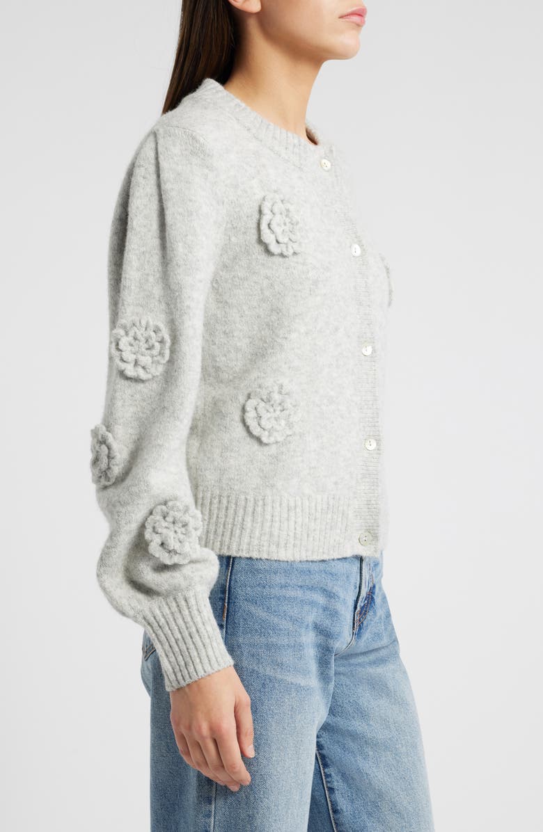 Rails Francesca 3D Floral Embellished Cardigan, Alternate, color, 