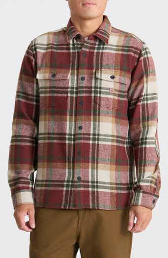 Roark Nordsman Plaid Flannel Snap-Up Overshirt