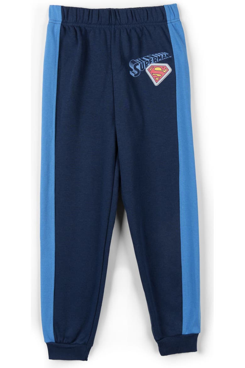Justice League Superman 2-Piece Fleece Sweatshirt and Pants Set, Alternate, color, Superman Blue Navy