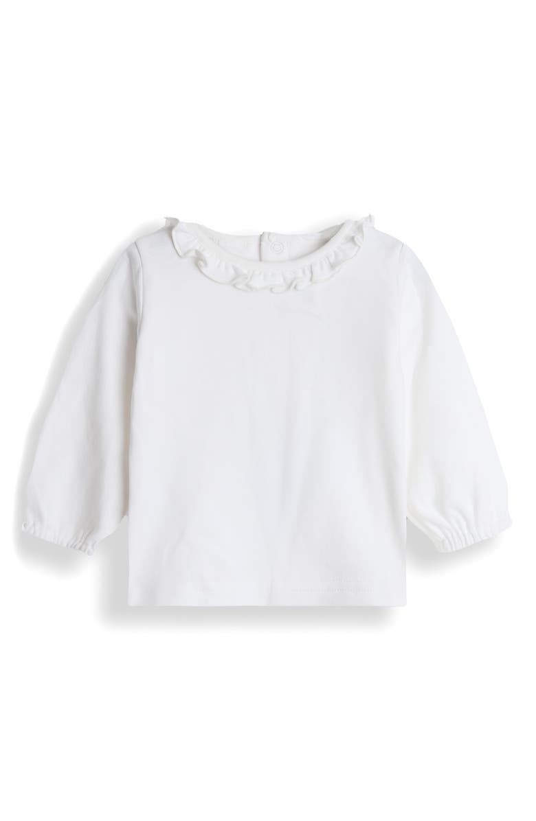 JOJO MAMAN BEBE Cotton Top & Duck Appliqué Corduroy Overalls Set, Alternate, color, Mustard