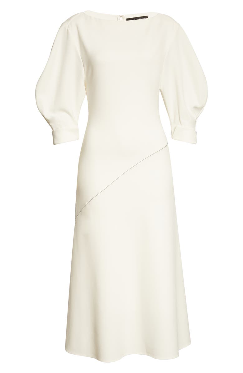 Proenza Schouler Puff Sleeve Crepe Dress, Alternate, color, 