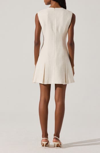 Tweed Pleated Mini Dress（ワンピース）｜Her lip to（ハー