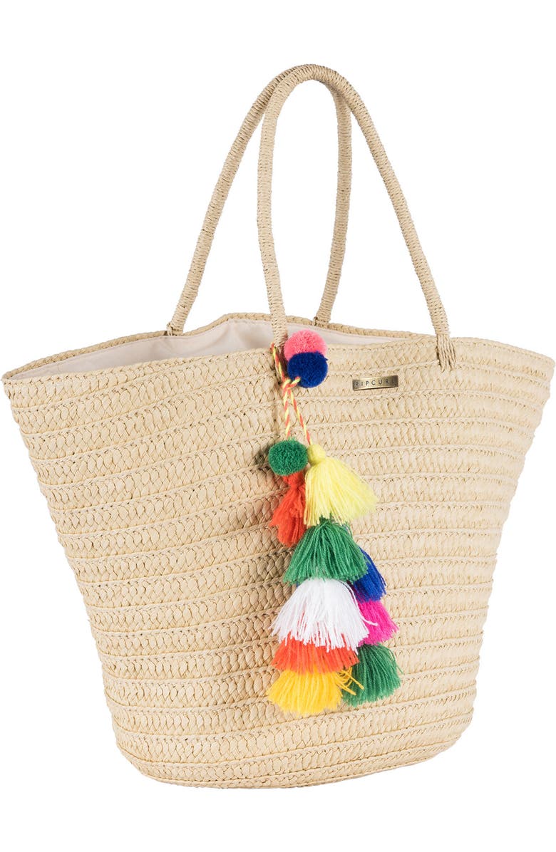 Rip Curl Beach Bazaar Straw Bag, Main, color,