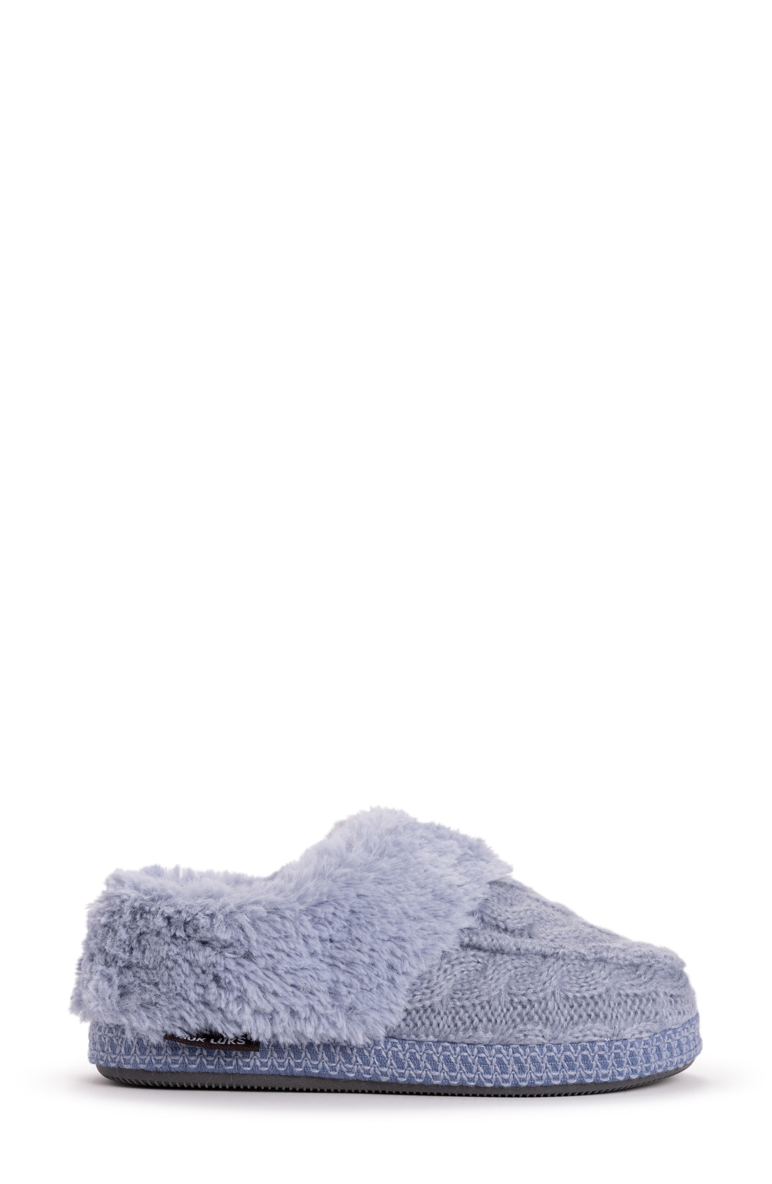 MUK LUKS Moselle Faux Shearling Clog Slipper, Alternate, color, Moonstone