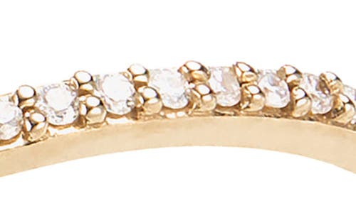 Lana 14k Gold Thin Flawless Diamond Stack Ring In Yellow