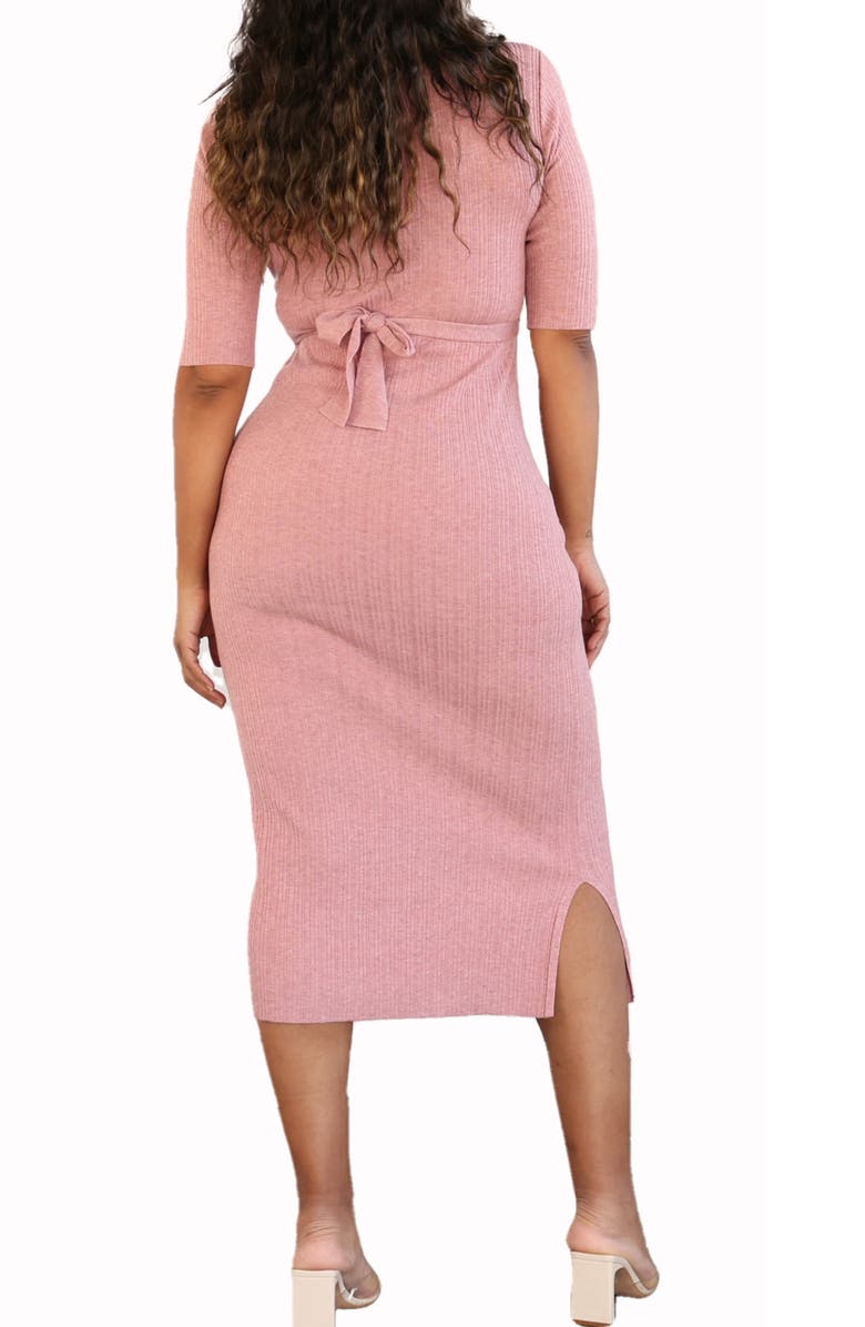 Angel Maternity Knit Midi Maternity/Nursing Dress, Alternate, color,