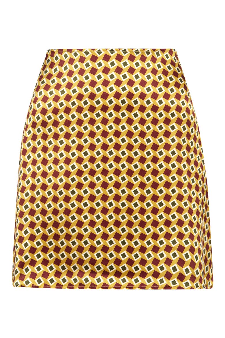 Benson Silk Miniskirt, Alternate, color, MEZZANINE