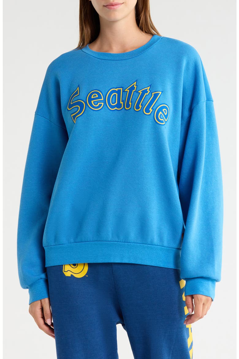 Seattle Graphic Sweatshirt, Main, color, COBALT