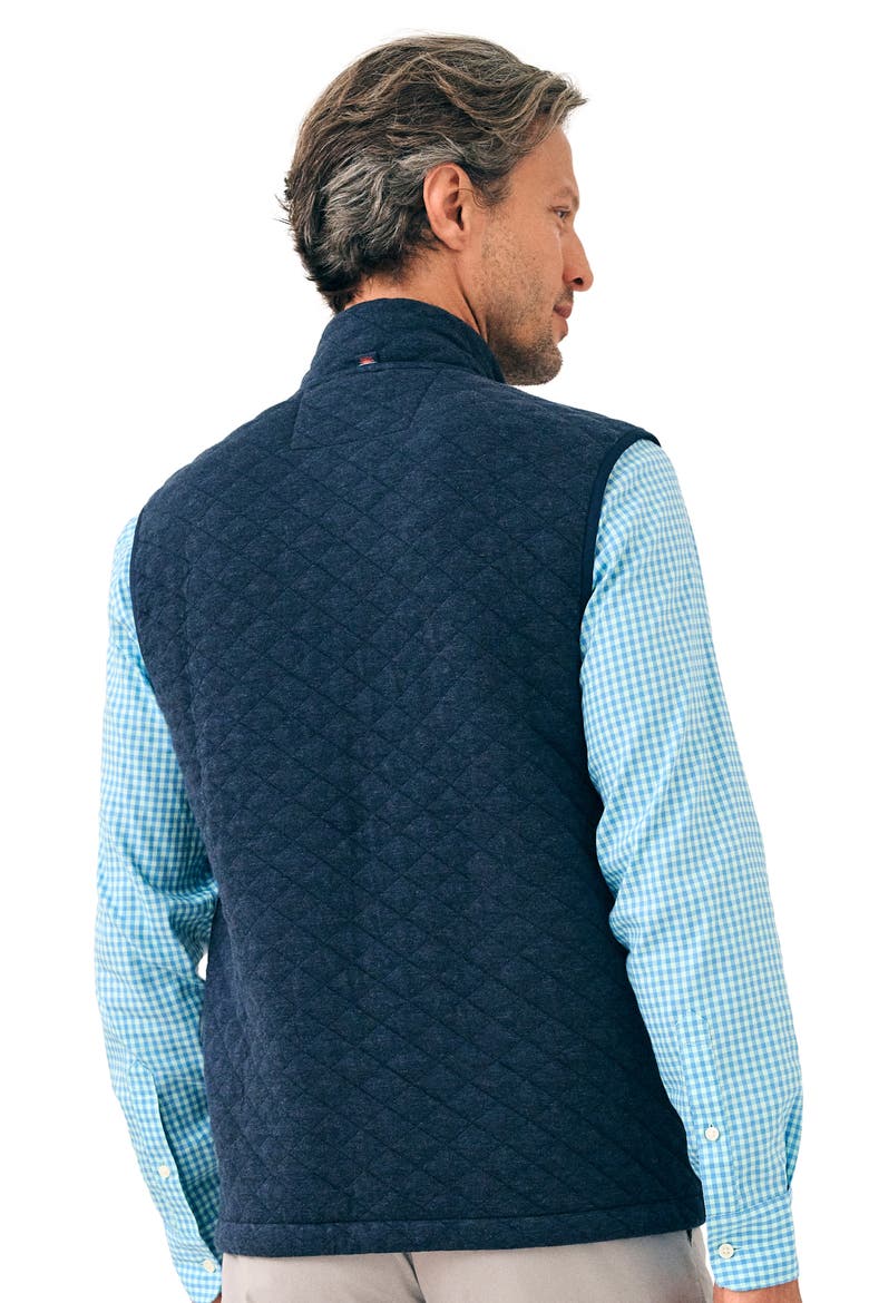 Epic Quilted Fleece Vest, Alternate, color, NAVY MELANGE