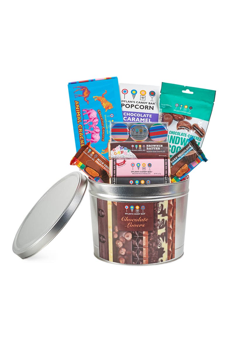 Chocolate Lovers Gift Bucket, Main, color, BROWN MULTI