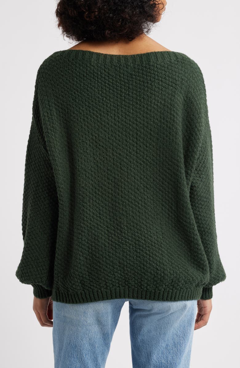 PacSun Wren Off the Shoulder Sweater, Alternate, color, Green