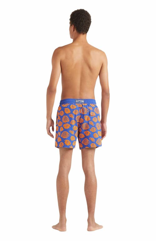 Vilebrequin Mens Marrakech Moorea Graphic-print Swim Shorts Xxl In Blue