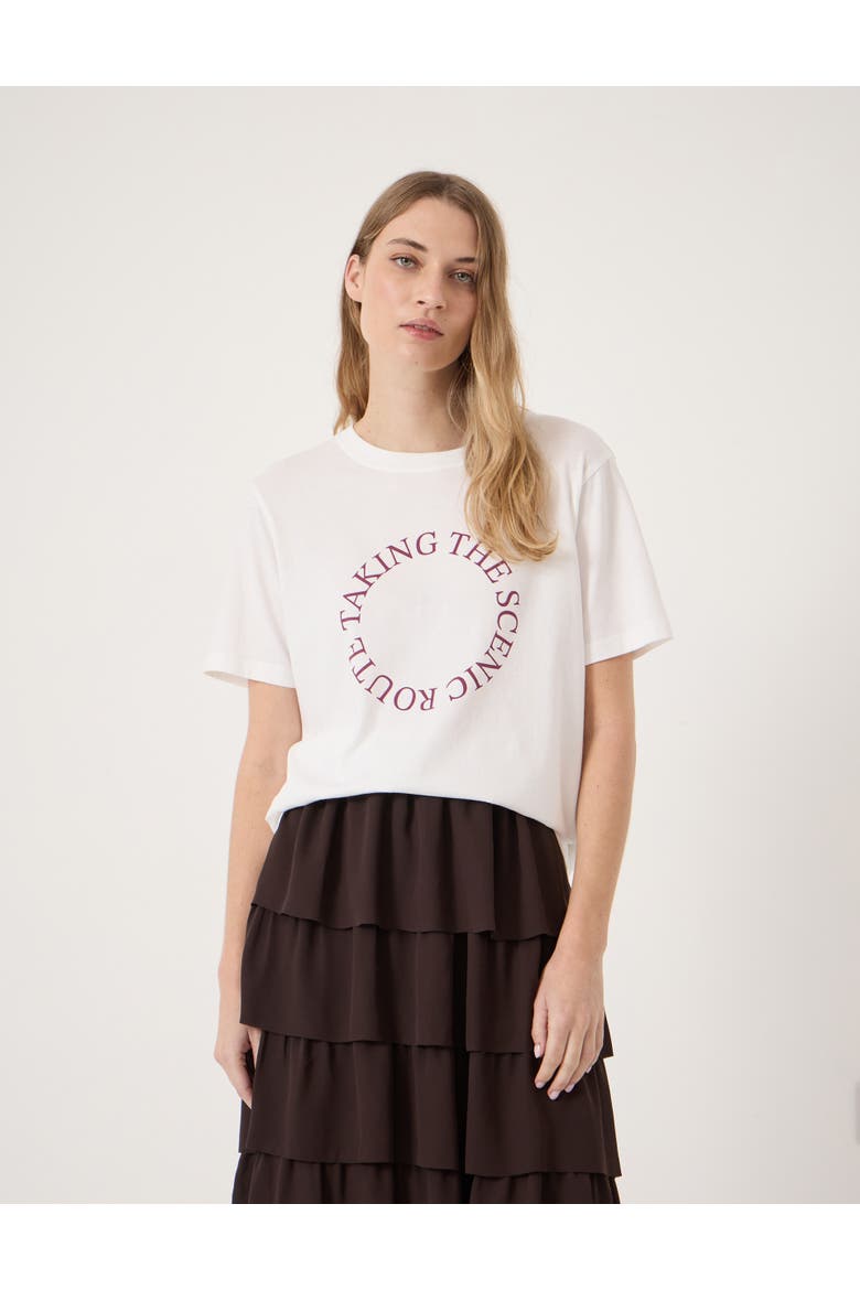 Taking The Scenic Route Graphic T-shirt, Main, color, White
