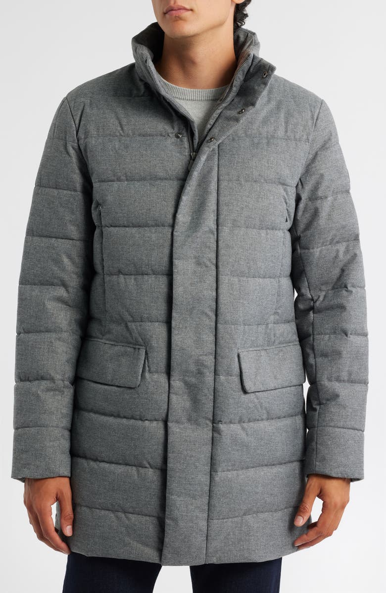 Save The Duck Gordon Puffer Jacket with Stowaway Hood, Alternate, color, Mid Grey Melange