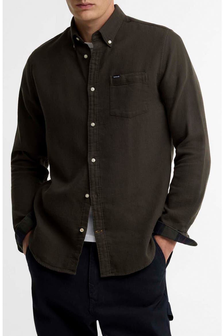 Buckley Button-Down Shirt, Main, color, SAGE