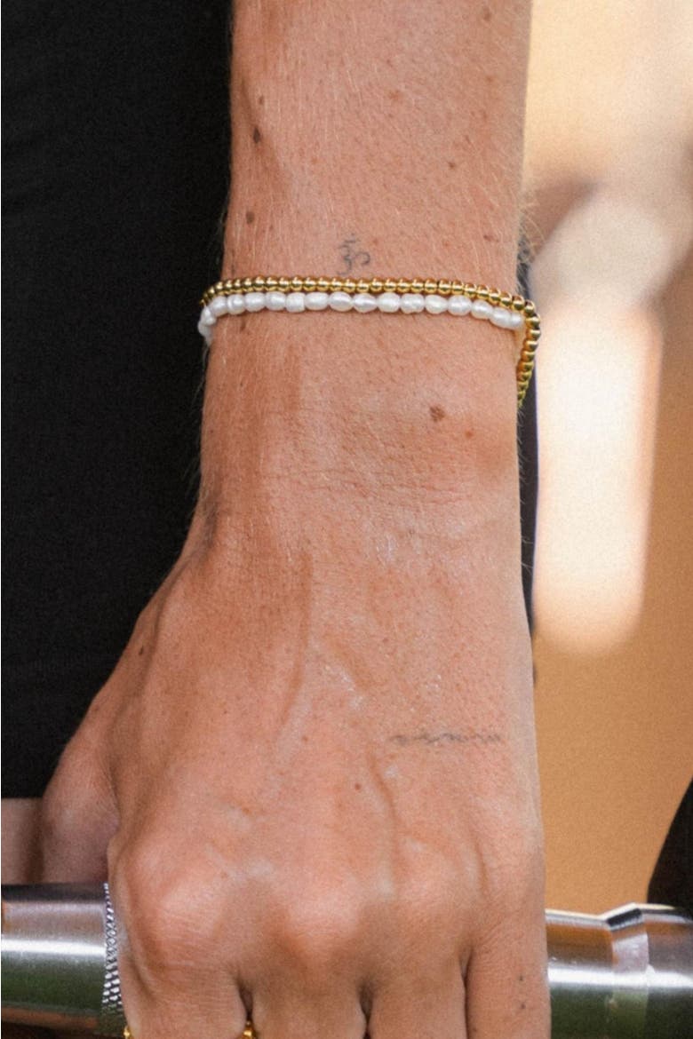 Freshwater Pearl Bracelet, Alternate, color, Gold