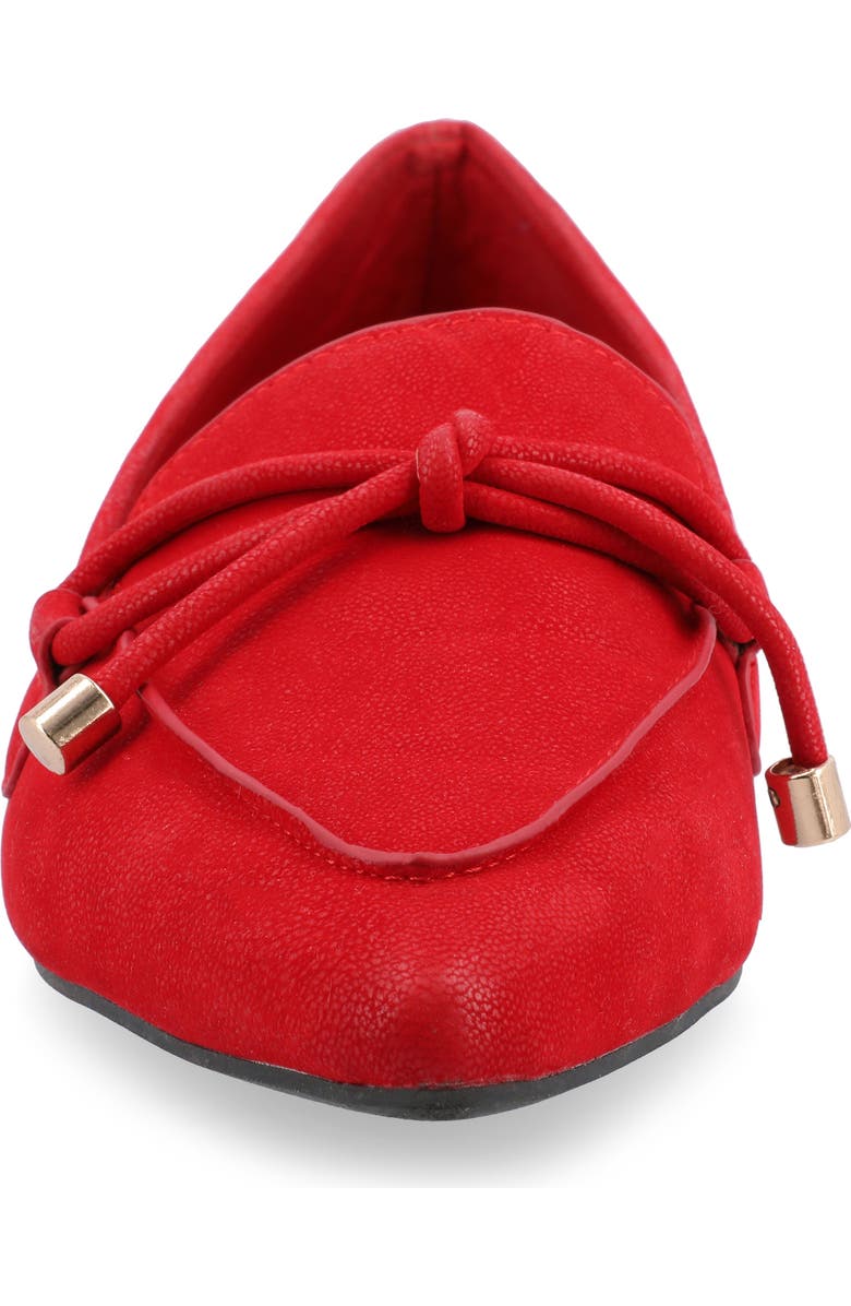 Journee Collection Muriel Flat - Narrow Width, Alternate, color, Red