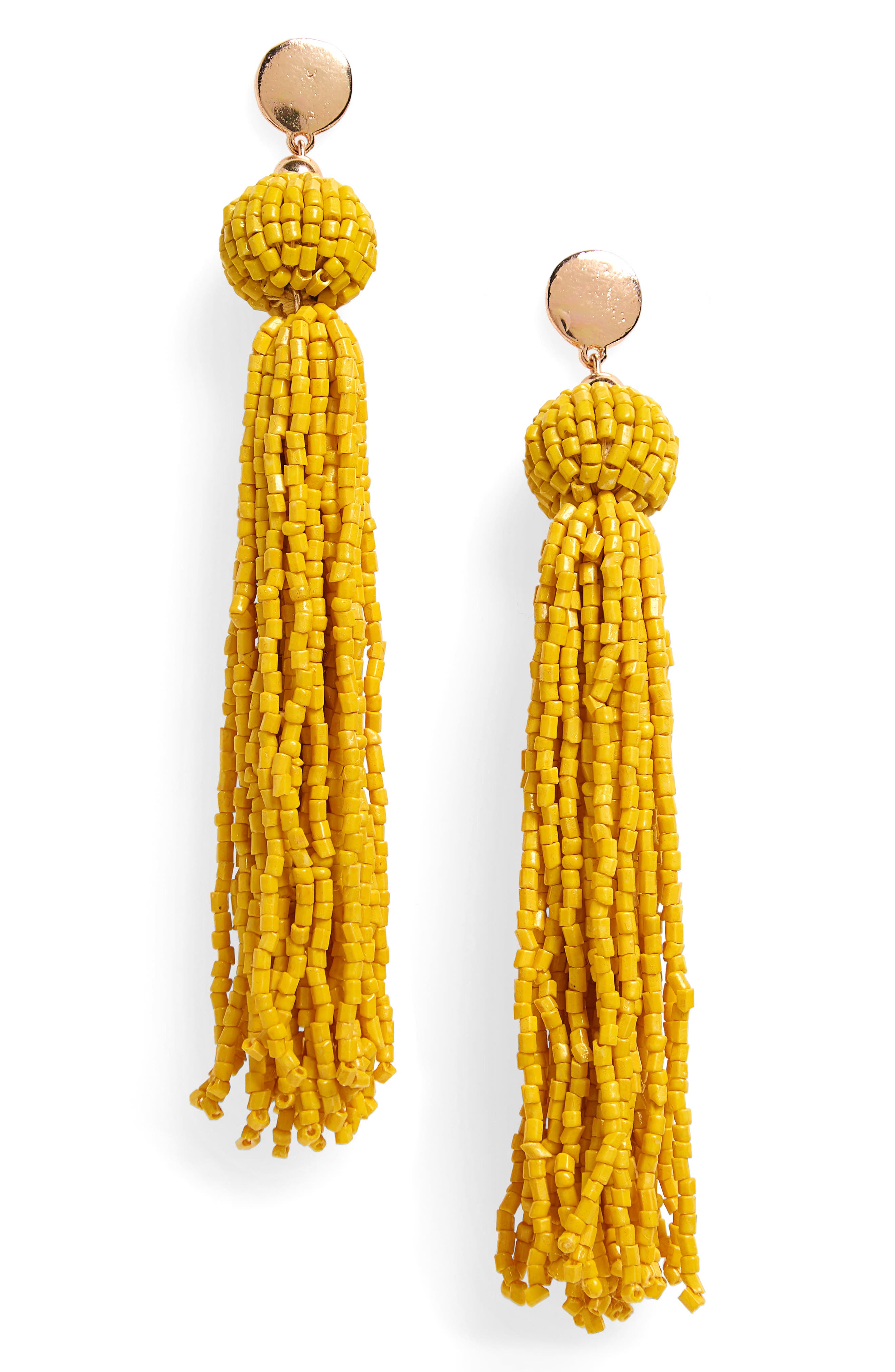 Topshop Seed Bead Tassel Earrings (Women) | Nordstrom