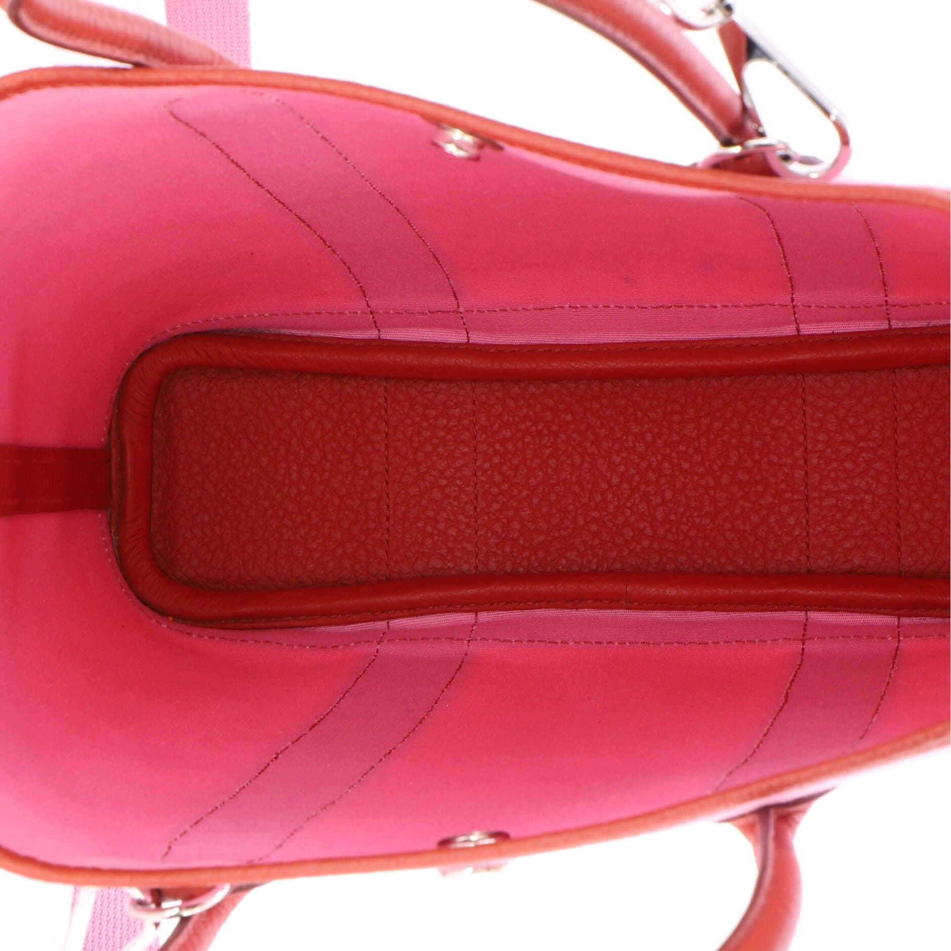 Pre-Owned Hermes Garden File Tote Toile and Leather 28, Alternate, color, Mauve Sylvestre