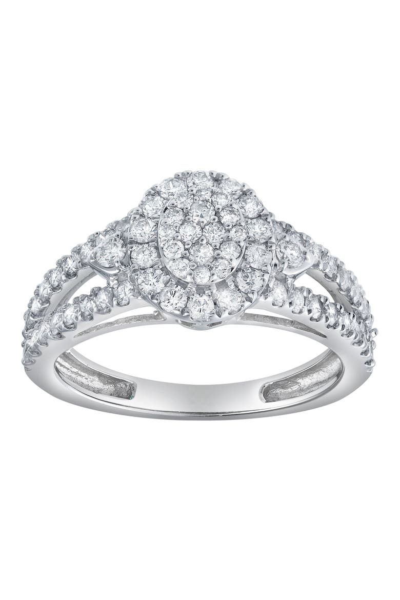 Celoria 1 CT 10K Gold Diamond Ring, Main, color, 10K White Gold