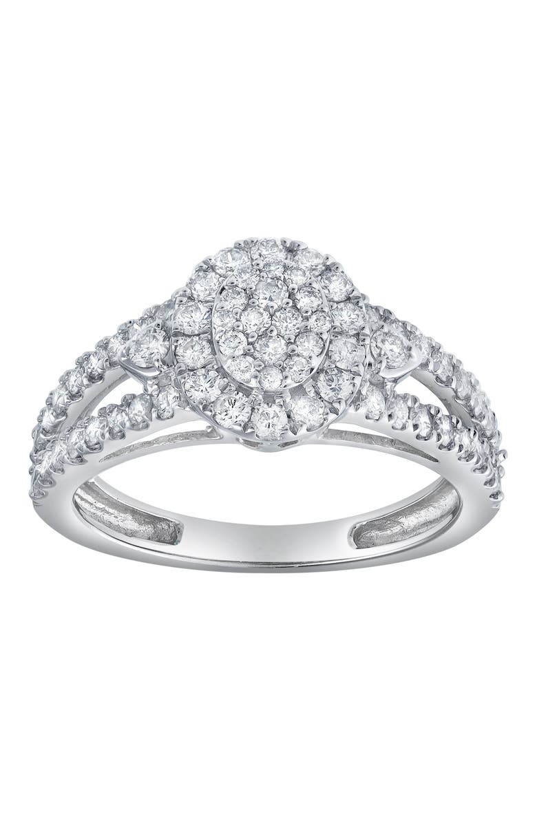 LuvMyJewelry Celoria 1 CT 10K Gold Diamond Ring, Main, color, 10K White Gold