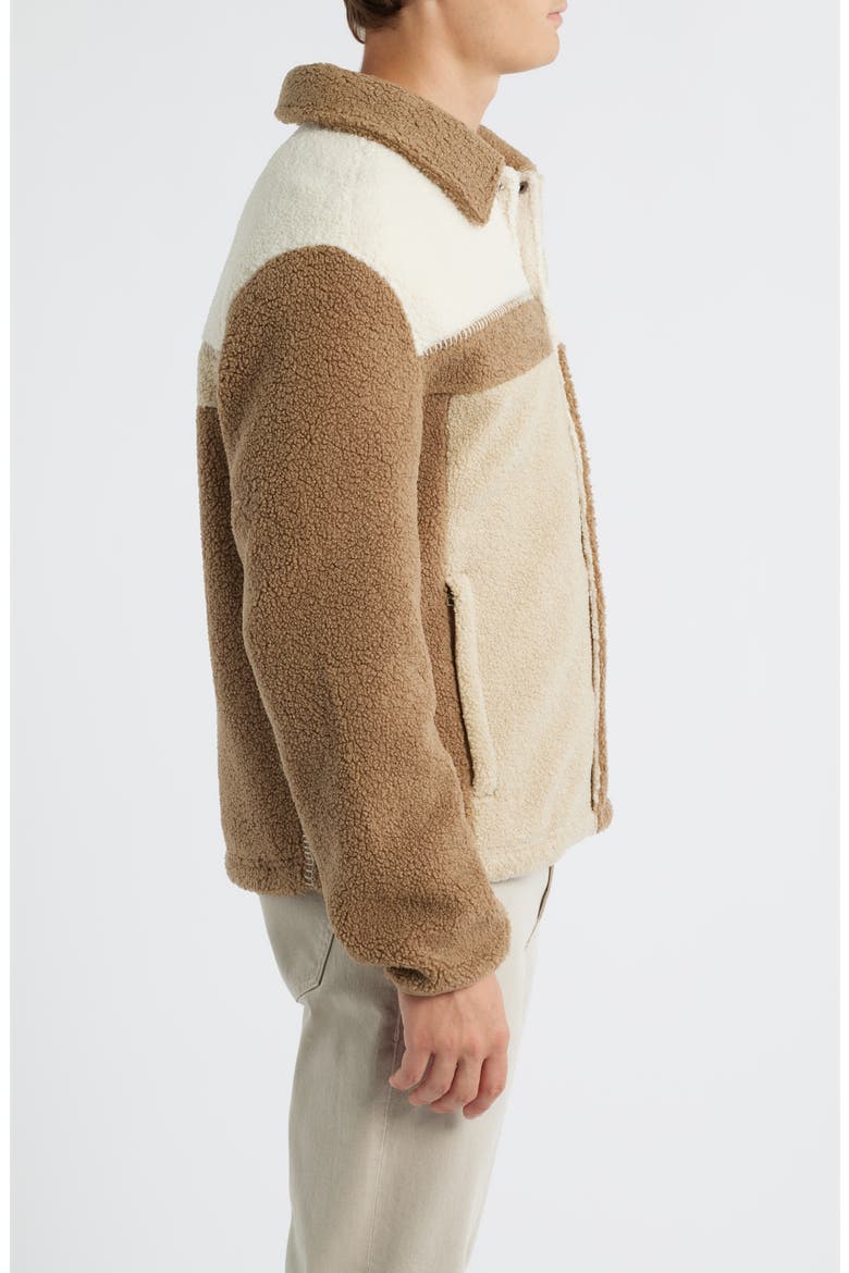 Lachlan UGGfluff Shirt Jacket, Alternate, color, SAND MULTI