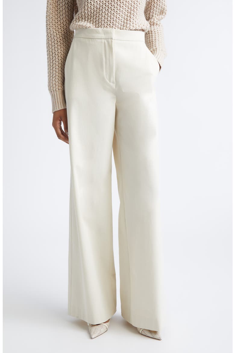 Dentice Stretch Cotton Twill Pants, Main, color, IVORY