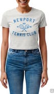 Monster Digital Newport Tennis Club Crop Graphic T-Shirt