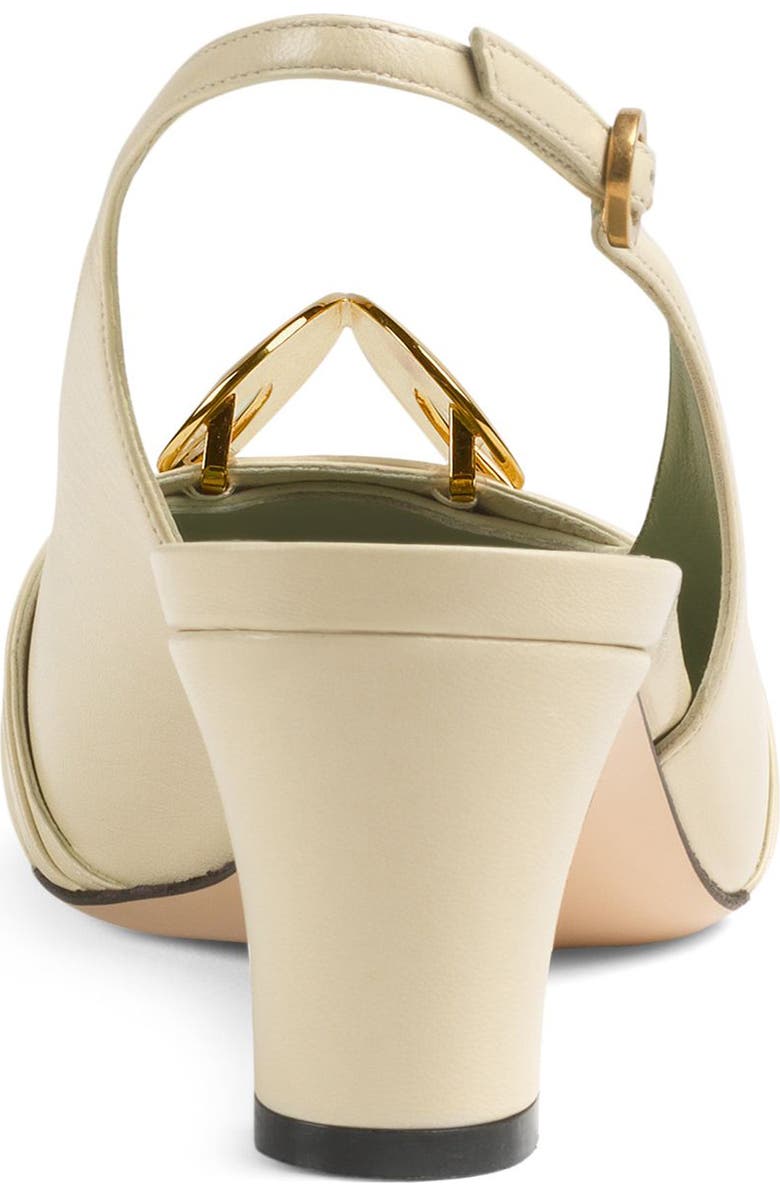 Gucci Usagi Square Toe Slingback Pump, Alternate, color,